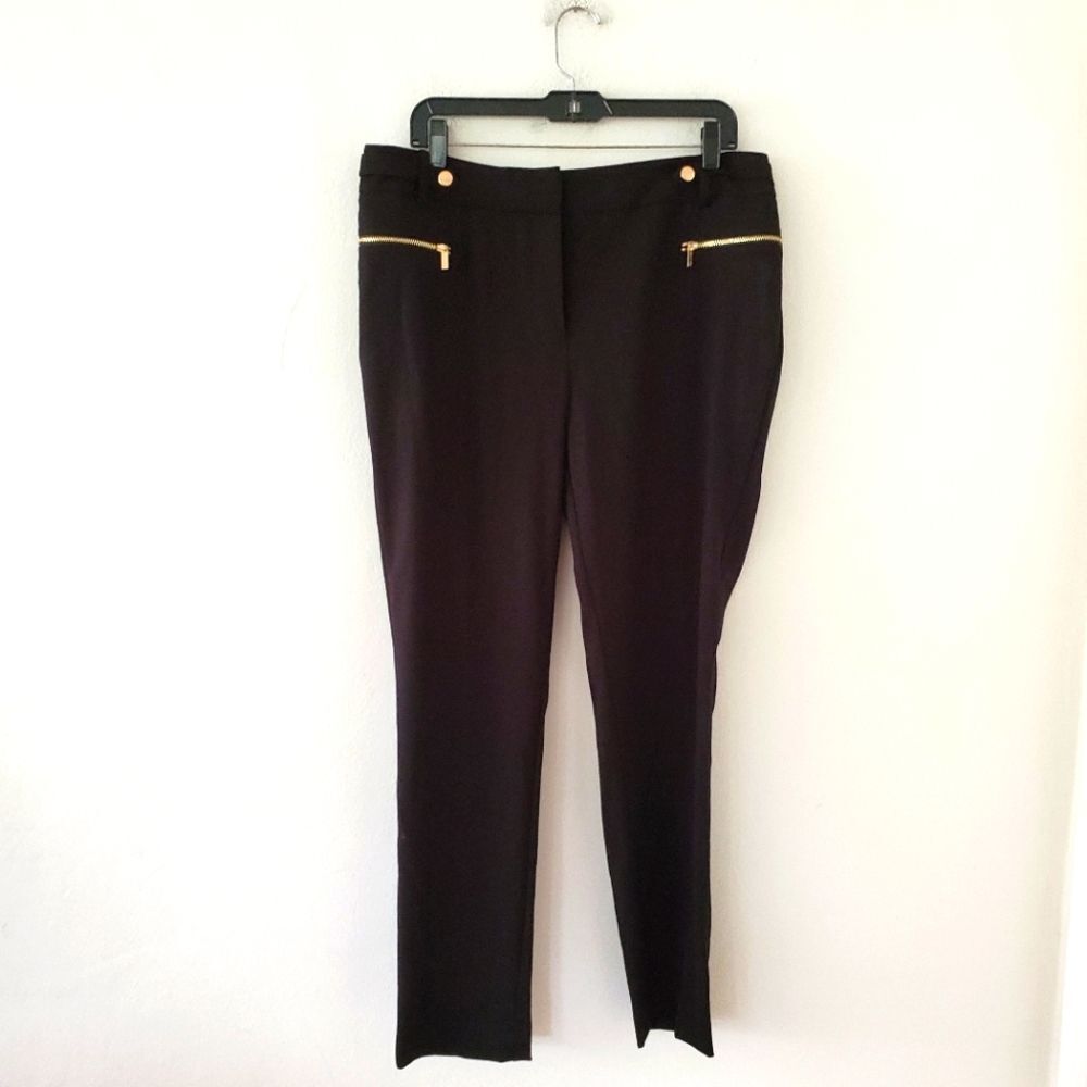 *Calvin Klein Slim Leg Black Slacks Sz.12